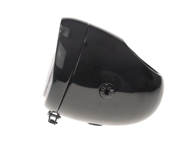 Headlight round 130mm egg model large model gloss black GUIA product