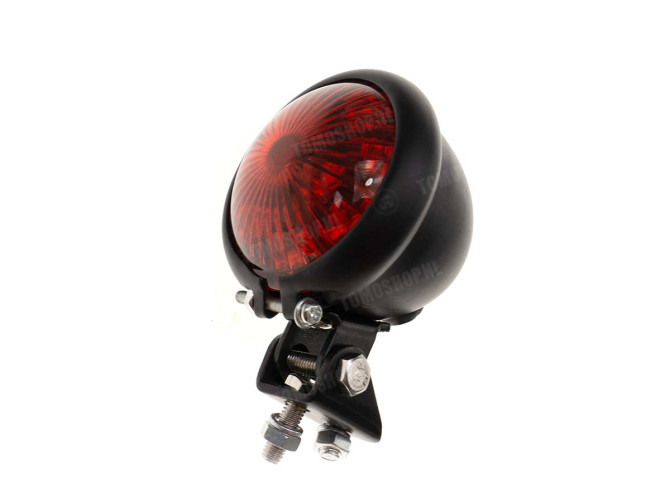 Achterlicht Tomos universeel LED klein zwart rond main