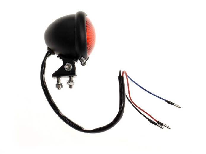 Achterlicht Tomos universeel LED klein zwart rond