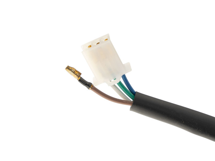 Koplamp rond 165mm halogeen 12V 35W mat zwart met rooster