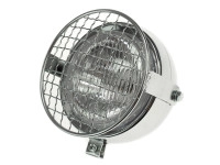 Headlight round 130mm Maxi chrome GUIA with grill