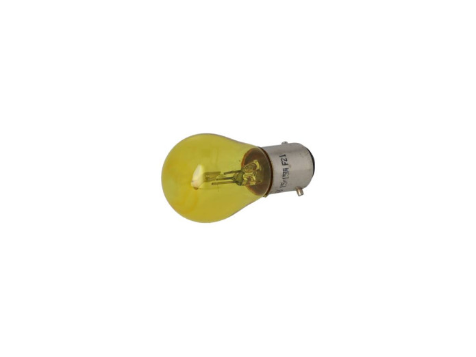 Light bulb BAX15d 6V 15/15 watt headlight yellow