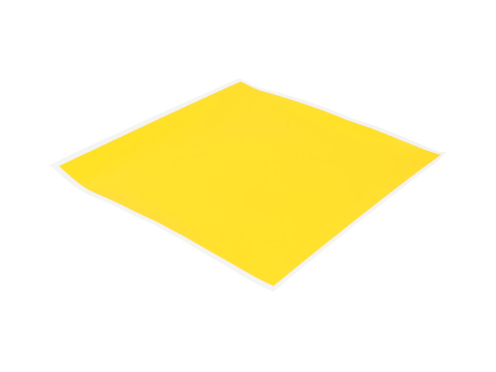 Koplamp folie / sticker geel transparant universeel 250x250mm