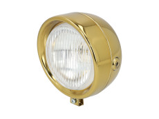 Headlight round 130mm classic *Exclusive* Candy Gold
