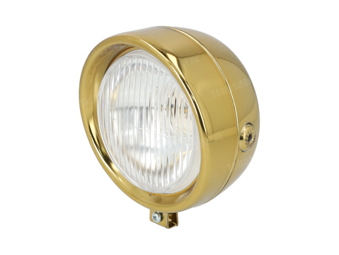 Headlight round 130mm classic *Exclusive* Candy Gold main