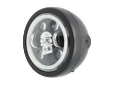 Koplamp rond 165mm Angel Eye "RGB Skull" LED 12V