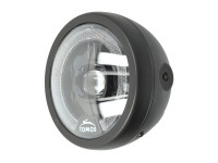 Koplamp rond 165mm Angel Eye "Tomos logo" LED 12V