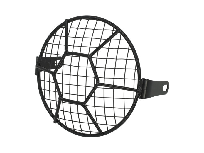 Headlight grill black 160mm for 165mm light black reinforced