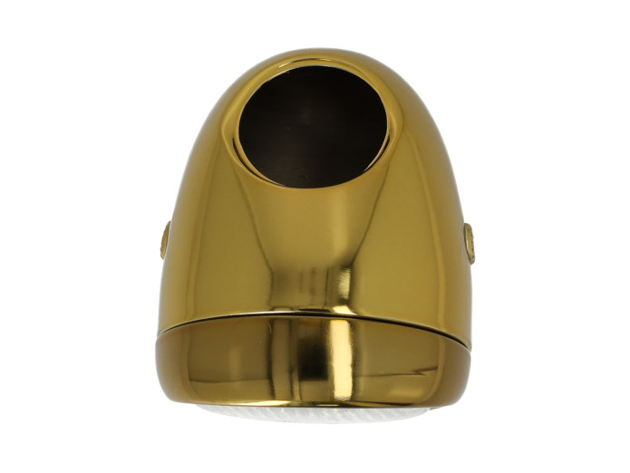 Koplamp rond 130mm ei model groot model *Exclusive* Candy Gold