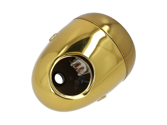 Koplamp rond 130mm ei model groot model *Exclusive* Candy Gold product