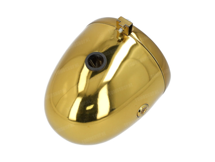 Koplamp rond 130mm ei model groot model *Exclusive* Candy Gold