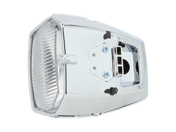 Scheinwerfer Eckig 115mm Chrom mit Schalter Universal