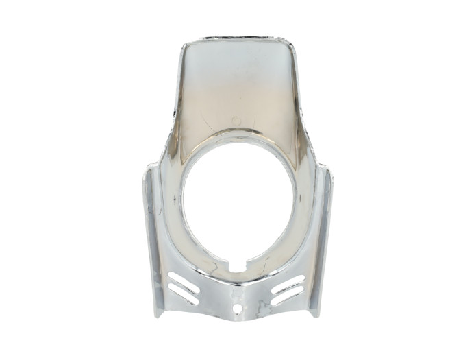 Headlight cover spoiler round chrome universal