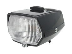 Headlight square 115mm black with switch universal