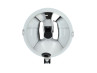 Headlight round 130mm chrome classic 