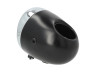 Headlight round 130mm egg model large model black with chrome GUIA