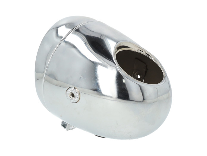 Headlight round 130mm egg model large model chrome GUIA
