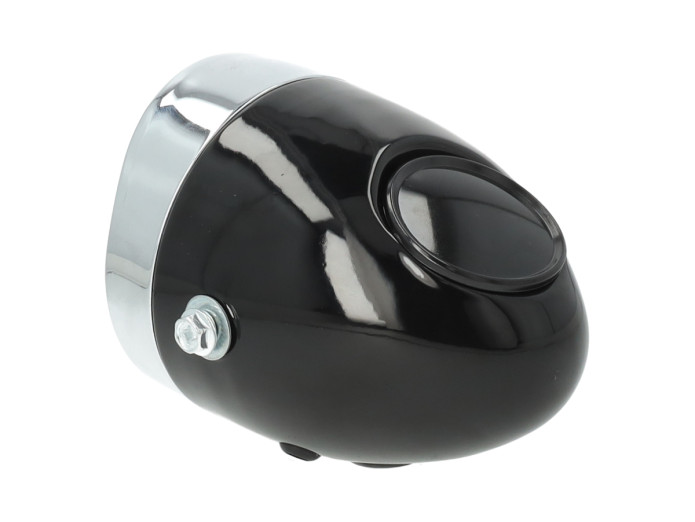 Headlight round 110mm egg model small model black