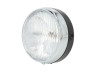 Headlight round 145mm black GUIA
