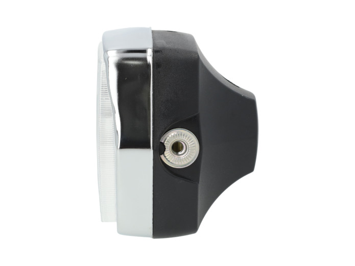 Headlight square 130mm Rinder Vintage black with chrome
