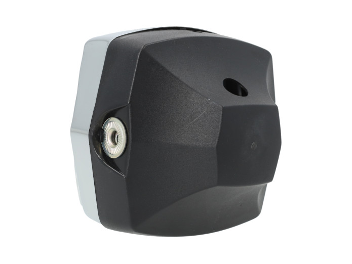 Headlight square 130mm Rinder Vintage black with chrome