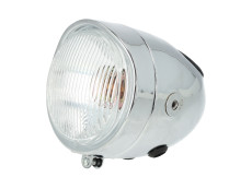 Scheinwerfer Rund 110mm Eier Lampe Klein Modell Chrom