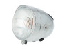 Koplamp rond 110mm ei model klein model chroom (zij bevestiging) Koplamp rond 110mm ei model klein model chroom (zij bevestiging)