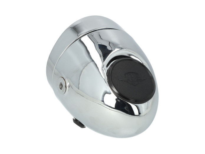 Koplamp rond 110mm ei model klein model chroom (zij bevestiging)