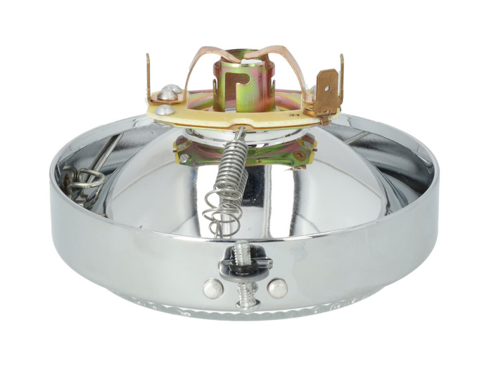 Koplamp rond 110mm ei model klein model chroom (zij bevestiging)