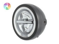 Koplamp rond 165mm Angel Eye "V2" LED 12V custom (kleur naar keuze)