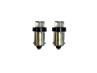 Light bulb BA9 6V / 12V 4 watt taillight white LED Bollard (2 pieces)