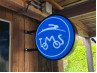 LED lichtbord Sign Tomos 40cm rond zwart