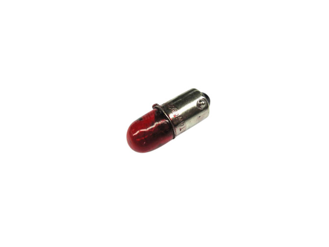 Light bulb BA9 12V 4 watt red taillight  main