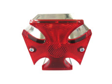Taillight Tomos universal Maltese cross with brake light chrome 