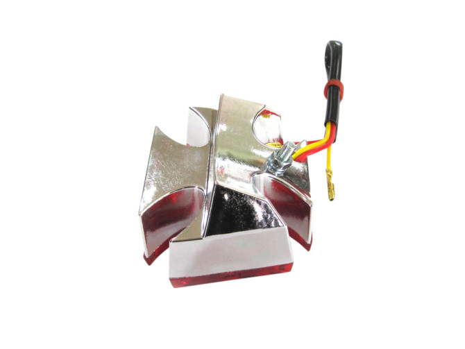 Rücklicht Tomos Universal Malteserkreuz Bremslicht Chrom  product