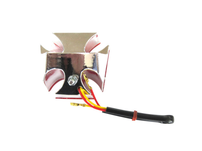 Rücklicht Tomos Universal Malteserkreuz Bremslicht Chrom  product