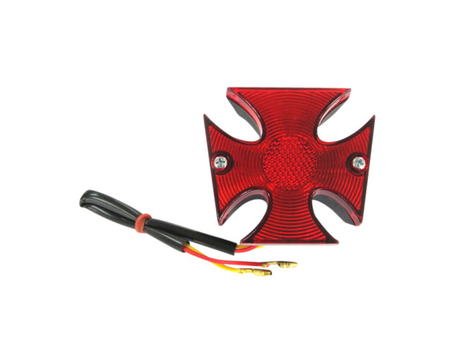 Taillight Tomos universal Maltese cross black brake light product