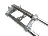Voorvork Tomos A3 / A35 / verschillende modellen nieuw model aluminium hydraulisch EBR zilver thumb extra