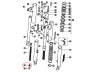 Gabel Tomos A3 / A35 Altes Modell Schneckenmutter Unten  thumb extra