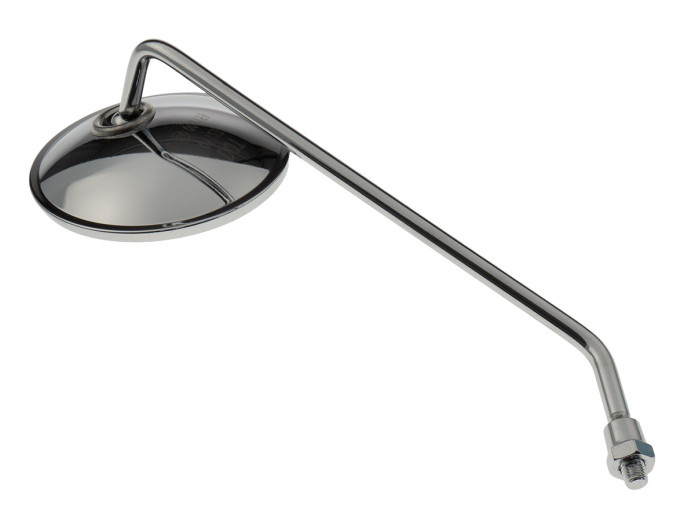 Mirror round M8 chrome original Tomos right side (with E4 mark)