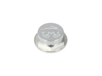 Balhoofdmoer 26mm Tomos A3 / A35 CLAW aluminium zilver met logo