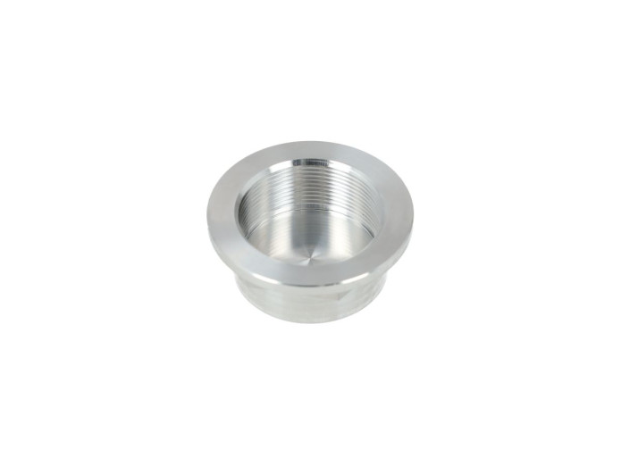 Headset tube nut 26mm Tomos A3 / A35 CLAW aluminium silver with logo