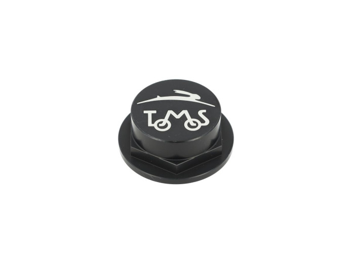 Headset tube nut 26mm Tomos A3 / A35 CLAW aluminium black with logo