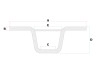 Handle bar universal DMP cross / race blue thumb extra