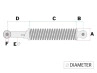 Stossdämpfer Satz 280mm IMCA Schwarz / Weiss  thumb extra