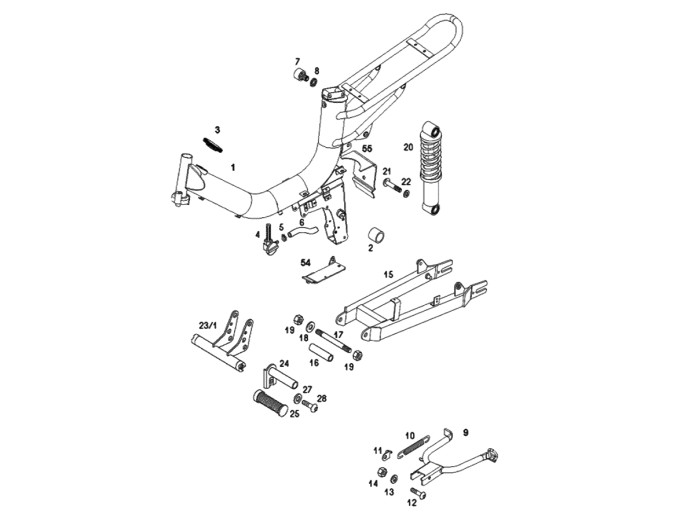 Zadel buddyseat Tomos Youngst'R / Flexer / Pack'R adapter 