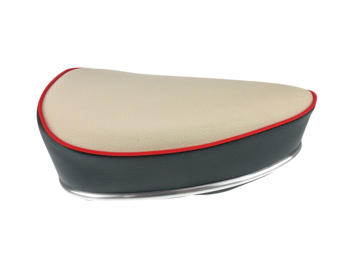 Saddle Tomos with round seat post oldtimer model cream / grey