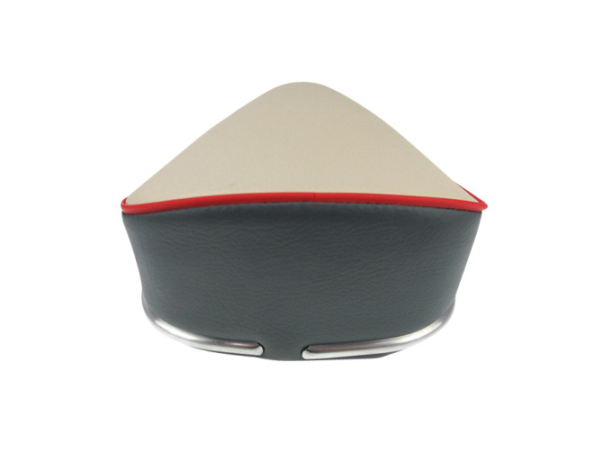Zadel Tomos met ronde zadelpen oldtimer model crème / grijs product