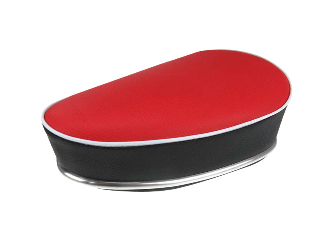 Sattel Tomos mit Runde Sattelrohr Oldtimer Model Schwarz / Rot product