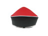 Zadel Tomos met ronde zadelpen oldtimer model zwart / rood thumb extra